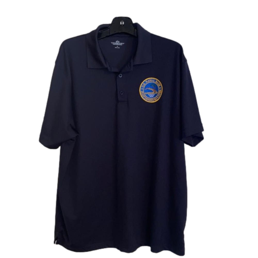 US Navy Naval Base Guantanamo Bay, Cuba polo shirt 2XL Navy USN -…
